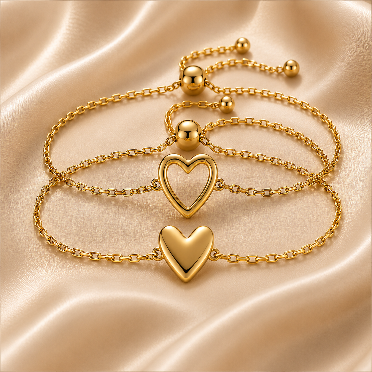Braccialetto con Cuori Abbinati™| Un cuore per te, uno per chi ami