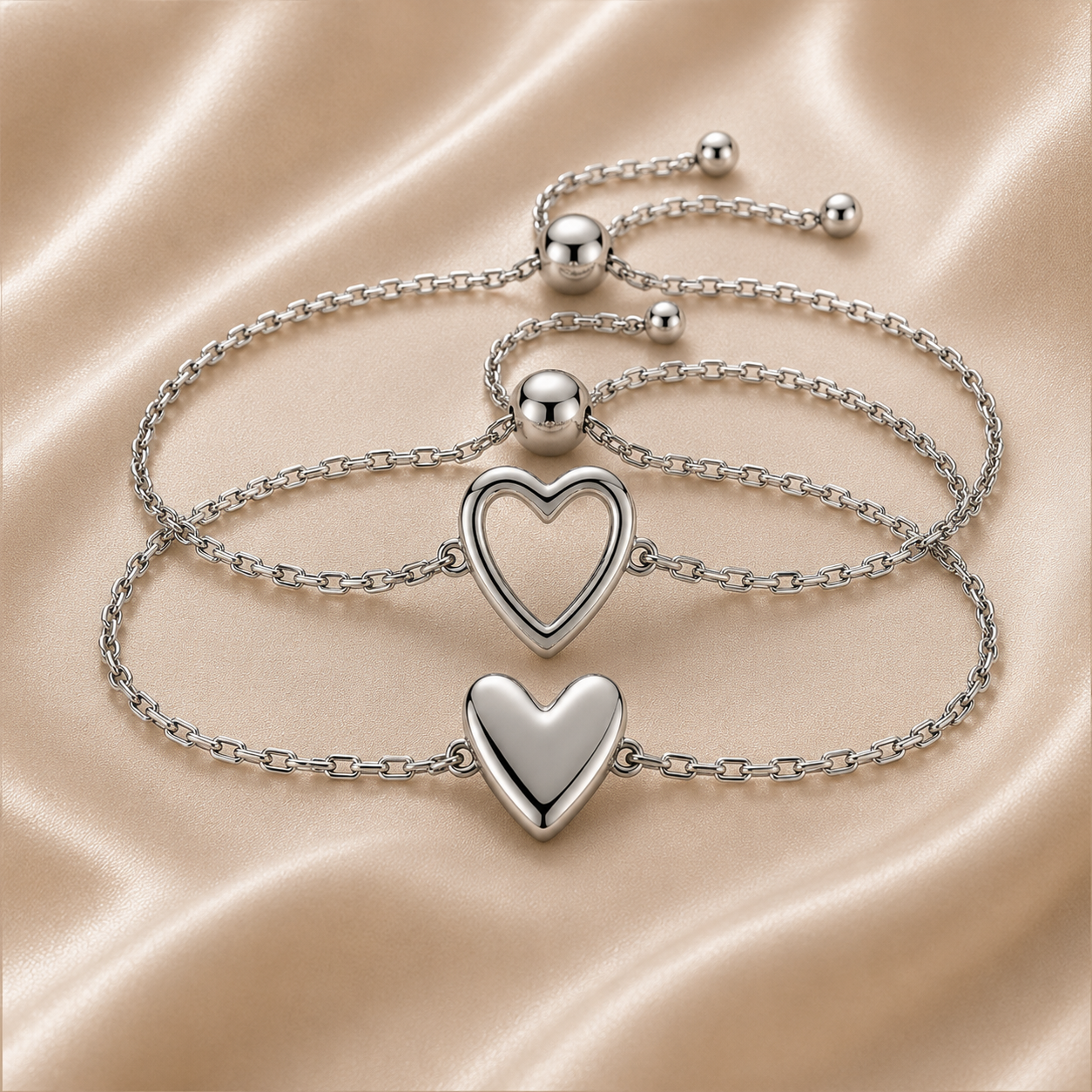 Braccialetto con Cuori Abbinati™| Un cuore per te, uno per chi ami